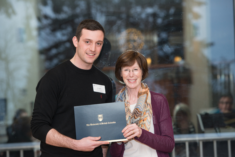 Luke Spooner with Dr. Louise Nasmith
