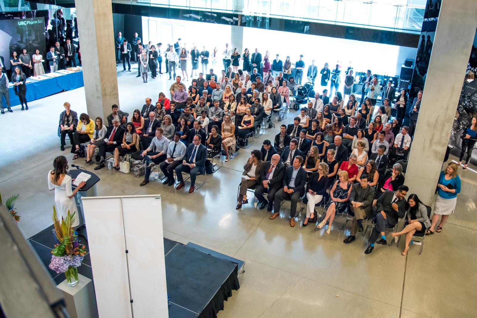 Celebrating the Class of 2016 at the Dean's Reception. Image Credit: Justin Ohata, UBC Pharm Sci.