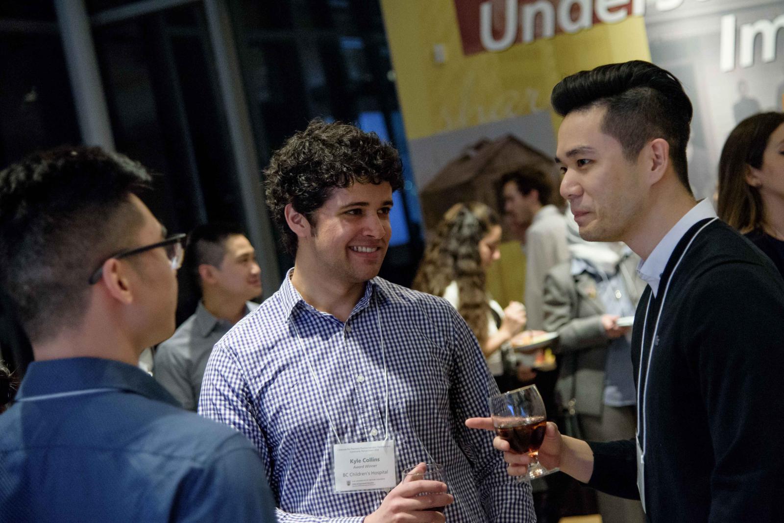 (L-R) Jamie Yuen, UBC Pharm Sci Office of Experiential Education, Kyle Collins BSc(Pharm)’14, PharmD’17 (PHRM 272), and Larry Leung, UBC Pharmacists Clinic.